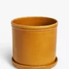John Lewis Classic Glazed Stoneware Planter, Honey