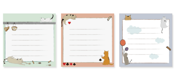 More Cats Memo Pads + Sticker Dots