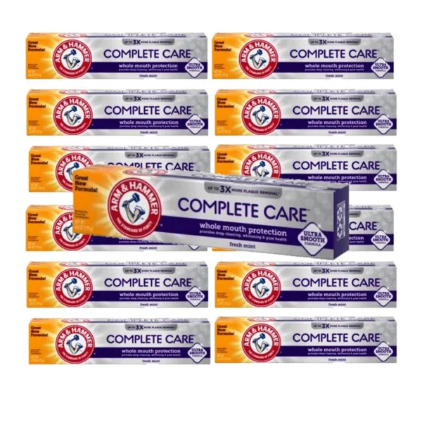 A&H Complete Care Toothpaste Fresh Mint, Whole Mouth Protection, 6.0 oz - 12 Pack